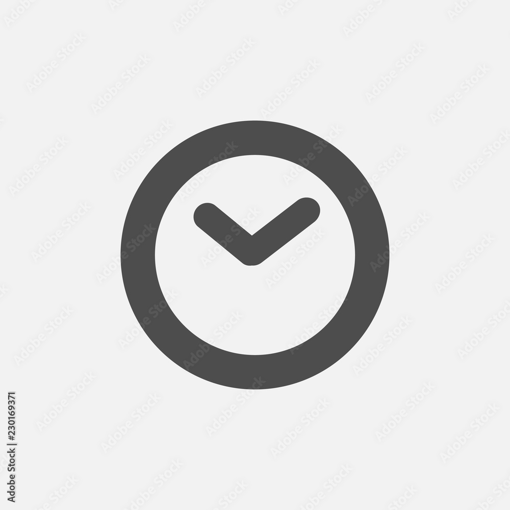 Clock icon in trendy flat style isolated on background. Clock icon page symbol for your web site design Clock icon logo, app, UI. Clock icon Vector illustration, EPS10. Clock icon in trendy flat style isolated on background. Clock icon page symbol for your web site design Clock icon logo, app, UI. Clock icon Vector illustration, EPS10.
