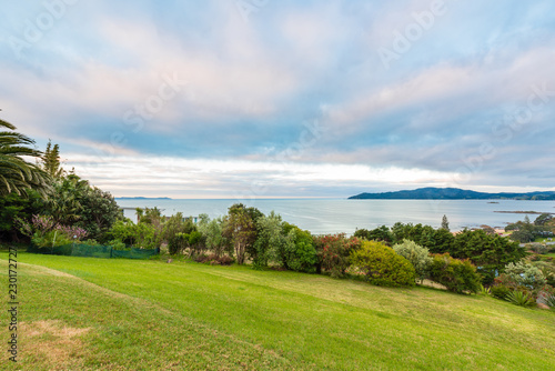 View across Cable Bay in Mangonui New Zealand