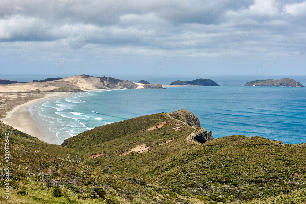 Scenic views of beautiful landscape at Cape Reinga