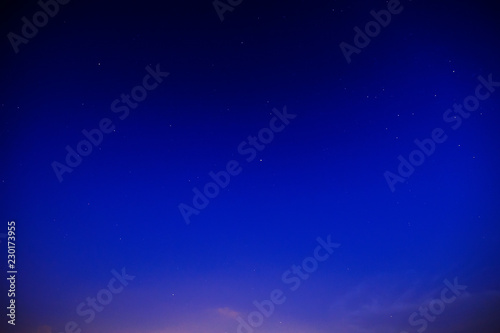 night blue sky and star background