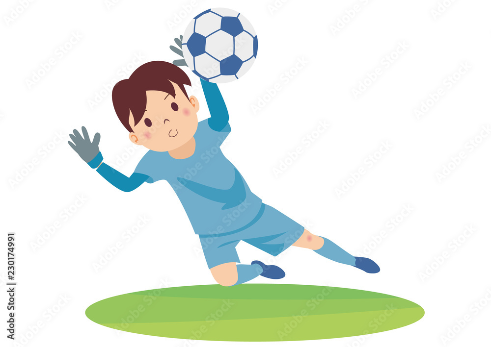 Fototapeta premium サッカー_キーパー