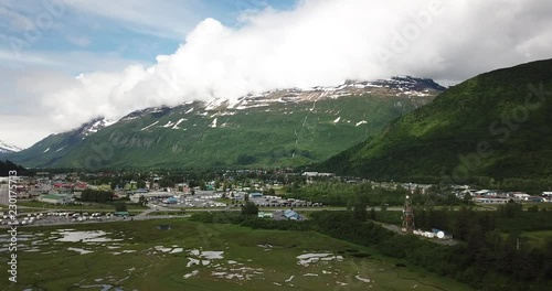 Valdez Alaska aus der Luft