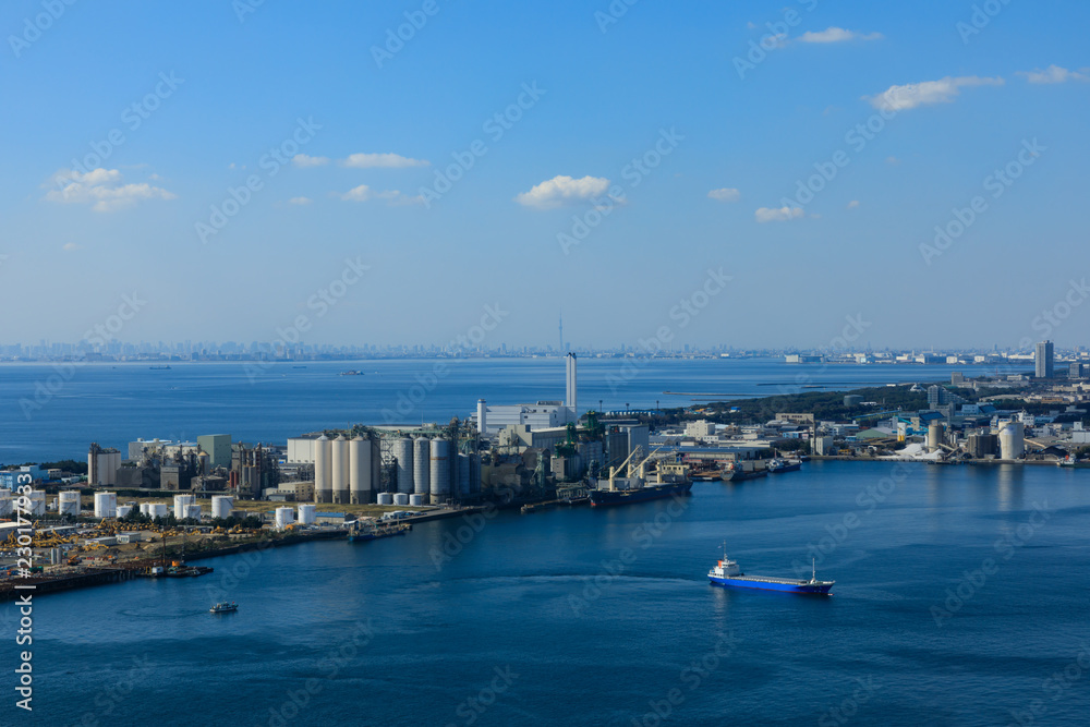 (千葉県ｰ湾岸風景)ポートタワーから望む東京湾の風景４