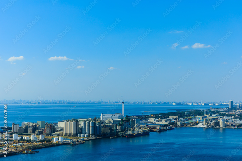 (千葉県ｰ湾岸風景)ポートタワーから望む東京湾の風景６