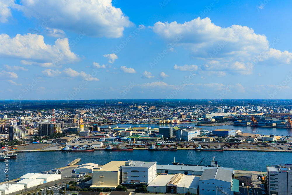 (千葉県ｰ湾岸風景)ポートタワーから望む東京湾の風景１０