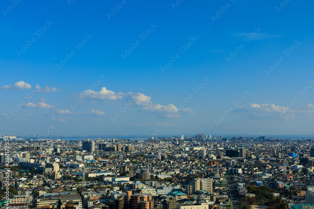 (東京都ｰ都市風景)タワー展望台から見る都市景観２