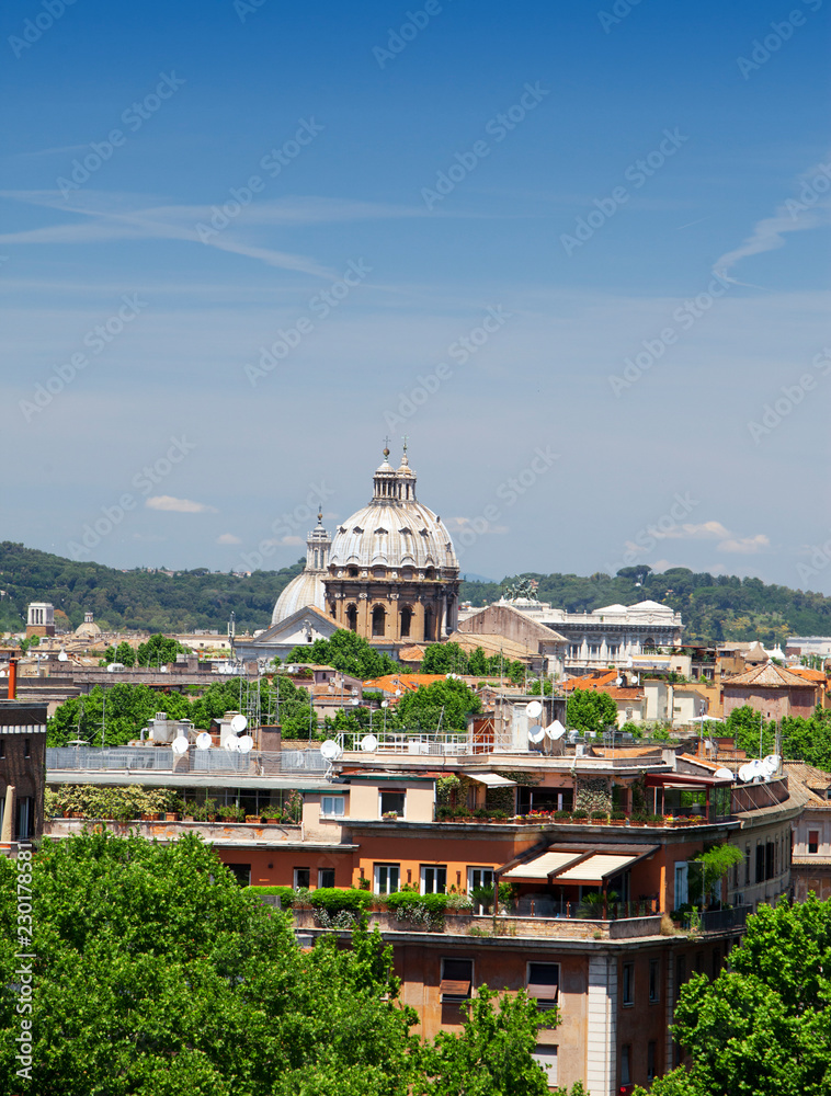 Rome. Italy. View from the Palatine hill...