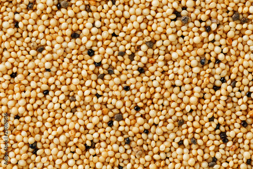 Jasmine brown rice closeup. Organic grain texture