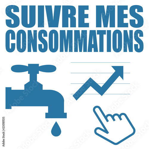 Logo suivre mes consommations.
