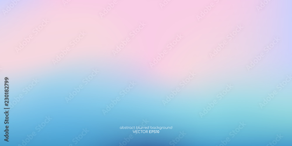 Vector abstract colorful background blurred gradient pastel color palette