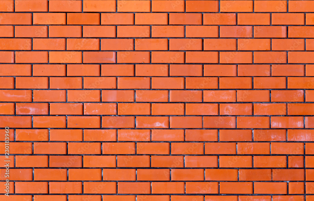 Wall from a red brick as a background Wall from a red brick as a background