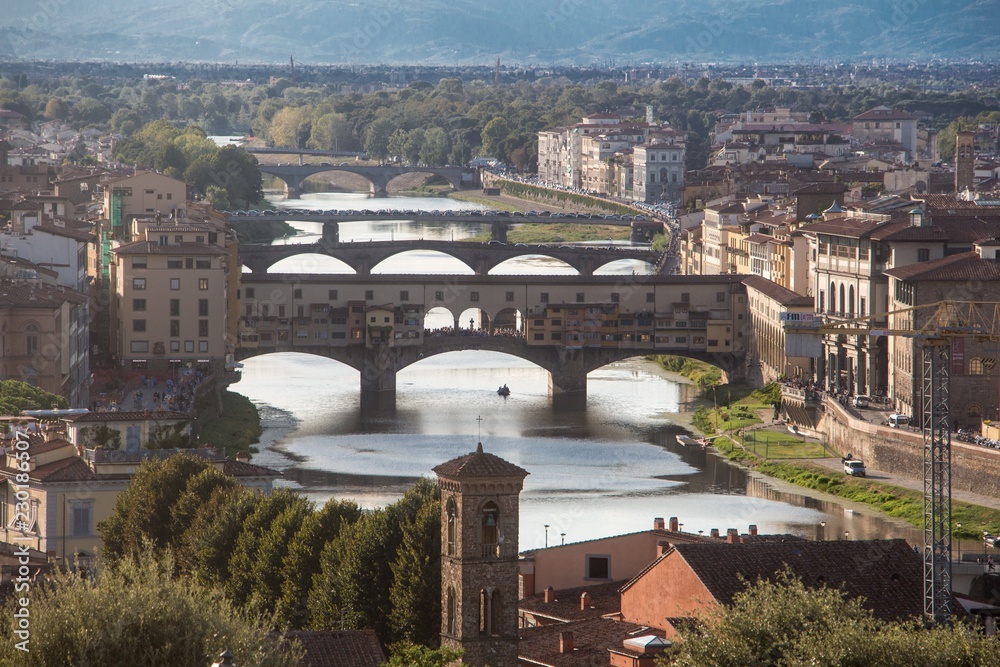 Florenz Ponte Vecchio Brücken Aussicht