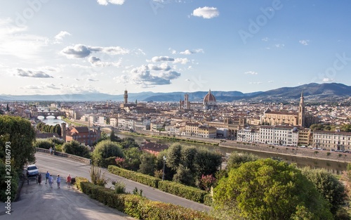 Panorama Florenz Wolken Aussichtspunkt