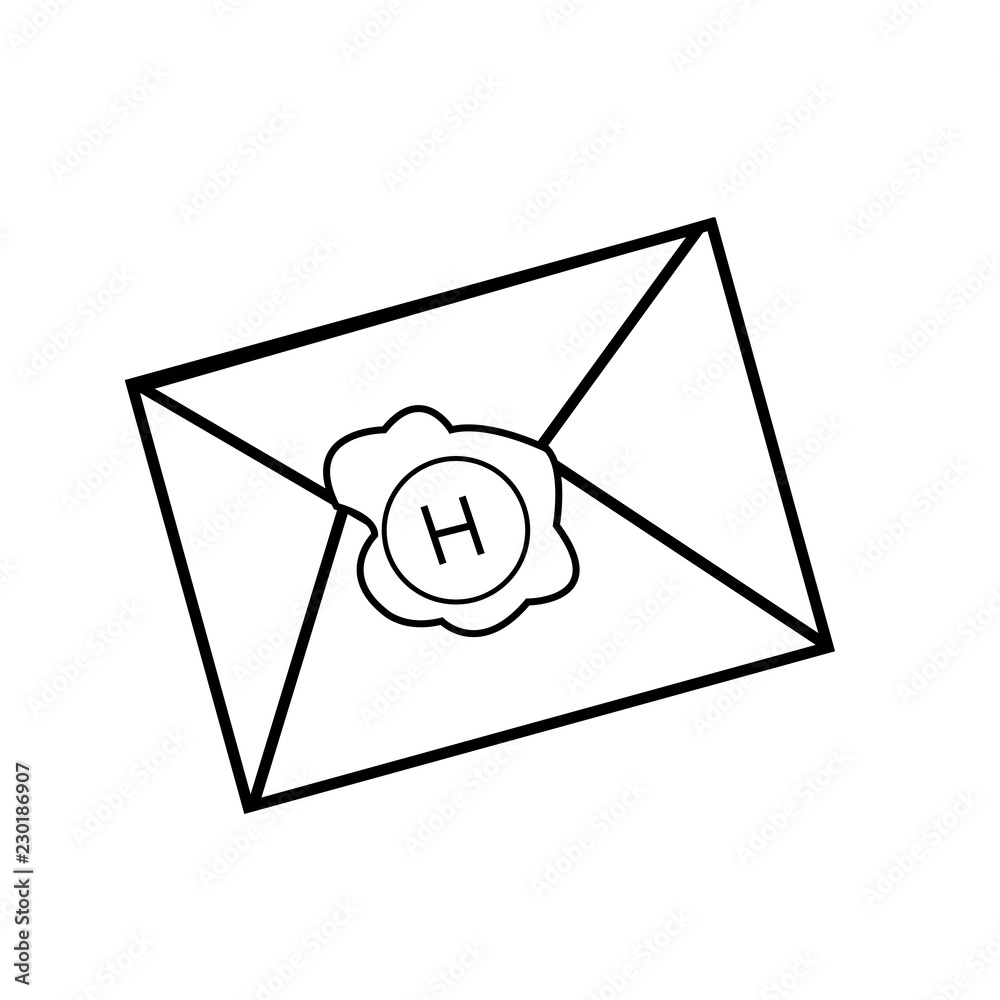 Fototapeta premium Flat vector of characteristic Harry Potter chart.