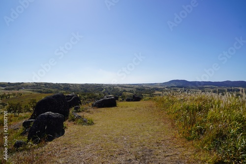 阿蘇くじゅう連山の中央に位置するパワースポット・押戸石の丘