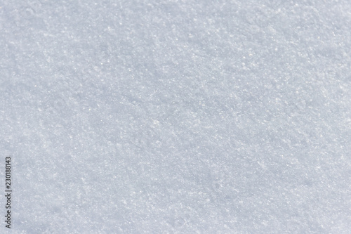 Texture of the white snow. Winter background © olyasolodenko