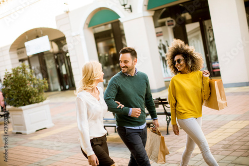 Young multiracial people in...