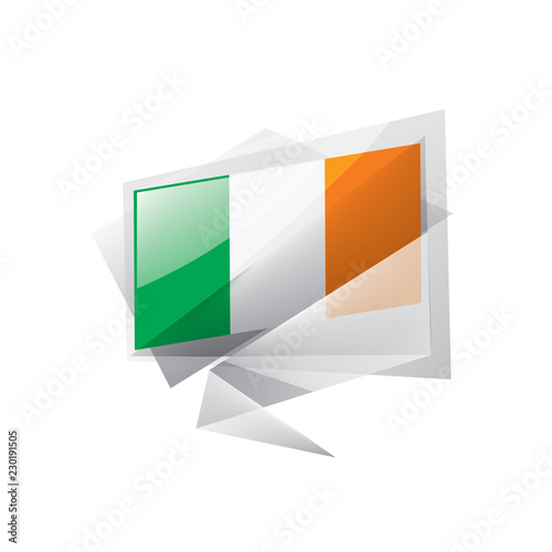 Free Download Ireland flag, vector illustration on a white background - GFXLoad