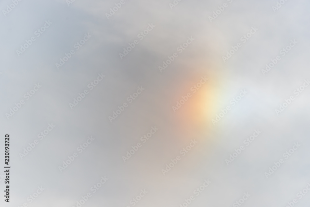 Sun Dog Rainbow in a Cloudy Sky Sun Dog Rainbow in a Cloudy Sky