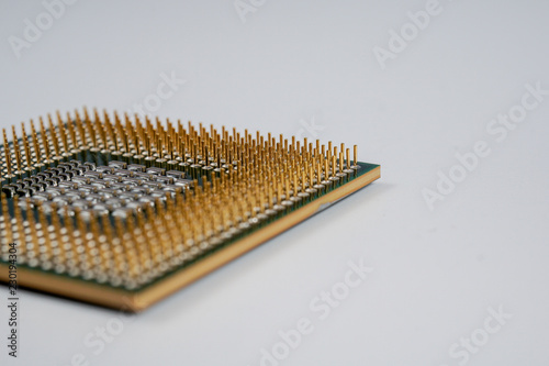 processor chip. PGA IC chip