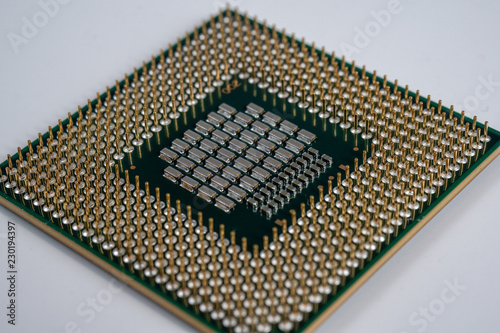 processor chip. PGA IC chip
