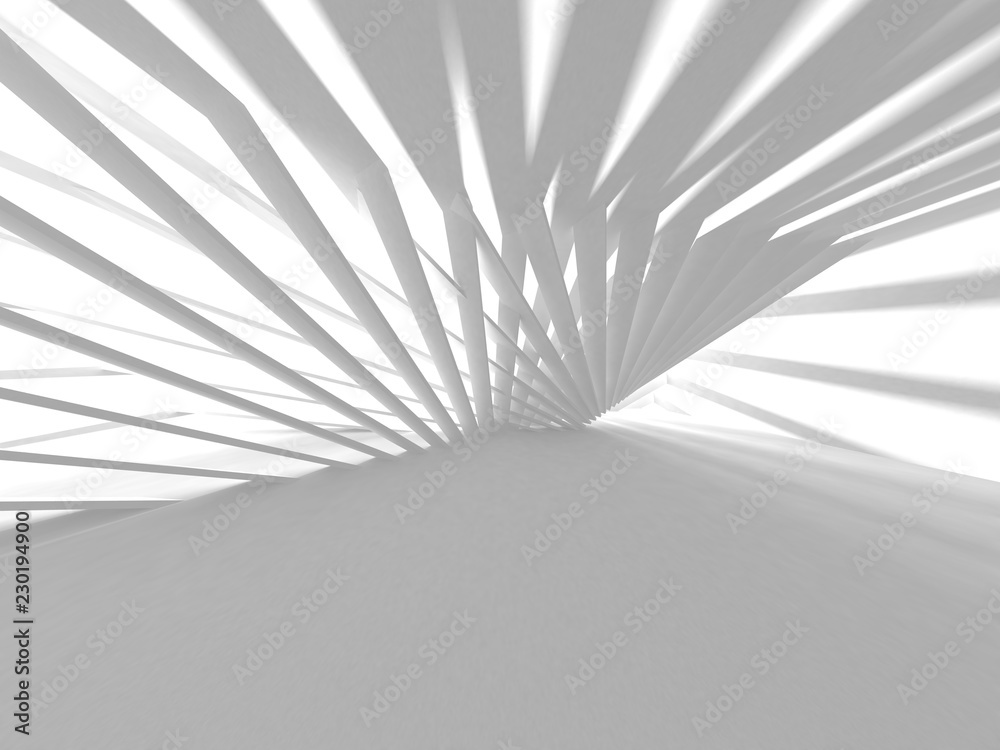 Obraz premium Abstract Modern White Architecture Background