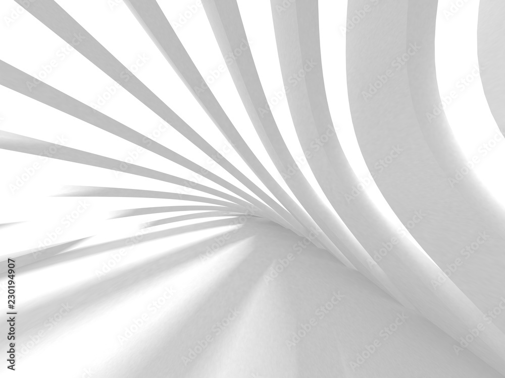 Futuristic White Architecture Design Background Futuristic White Architecture Design Background