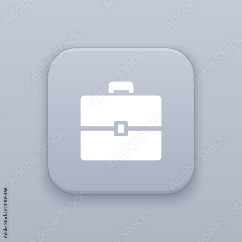 Portfolio, briefcase button, best vector