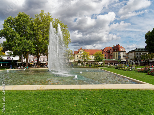 .Kurpark und Regentenbau im Staatsbad Bad Kissingen, Unterfranken, Franken, Bayern, Deutschland. photo