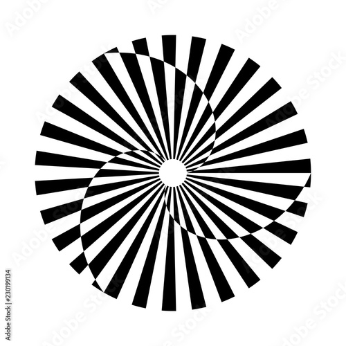Circle rotation design element.