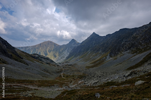 mountain panorama from top of Banikov peak in Slovakian Tatra mountains © Martins Vanags