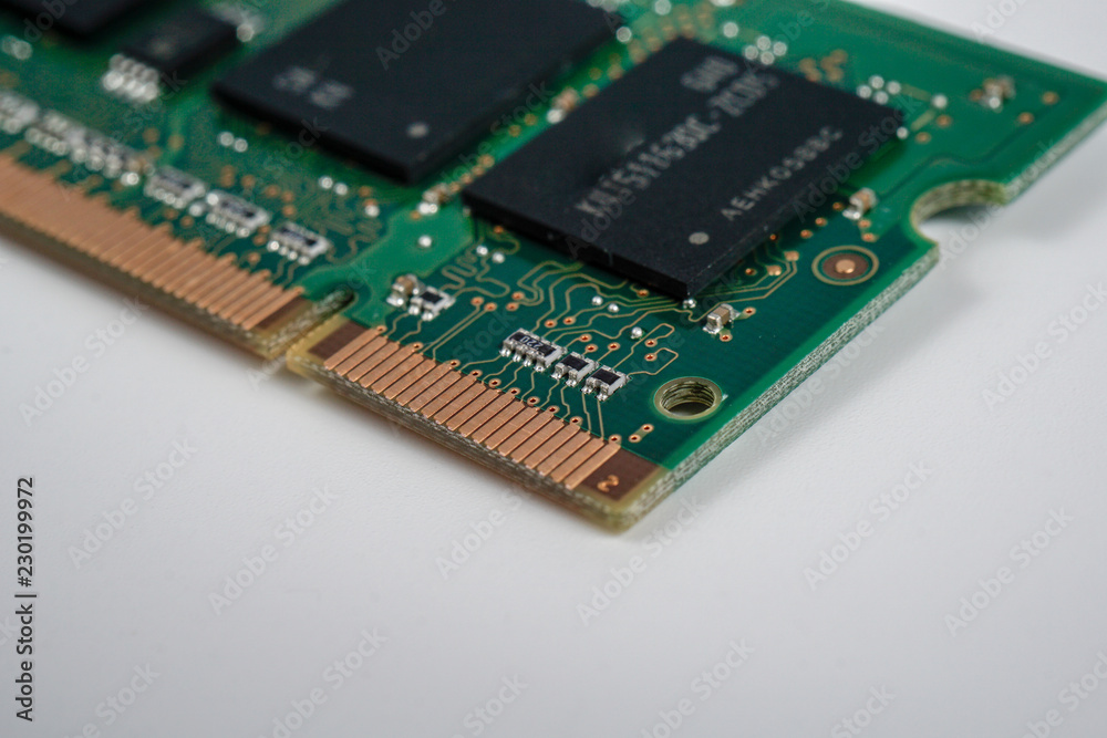 Computer PCI chip, Random access memory, RAM Computer PCI chip, Random access memory, RAM