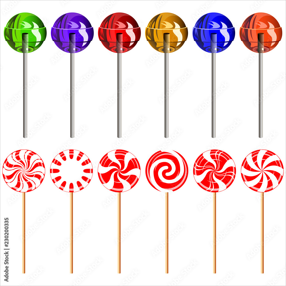 set of lollipops set of lollipops
