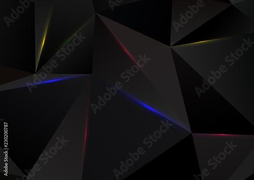 Abstract low poly design