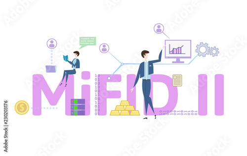 SLA, Service Level Agreement. Concept table with keywords, letters and icons. Colored flat vector illustration on white background.