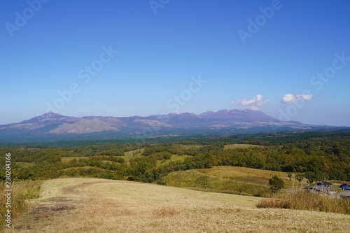 阿蘇くじゅう連山の中央に位置するパワースポット・押戸石の丘