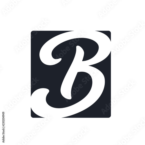 Creative b letter vector logo design. Monogram vector sign. Character logotype symbol. Icon design