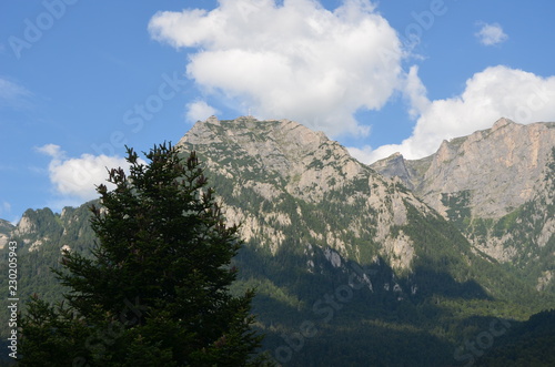 mountains and blue sky