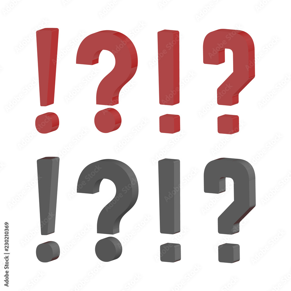Grunge doodle sketch question marks. Exclamation marks vector illustration Grunge doodle sketch question marks. Exclamation marks vector illustration