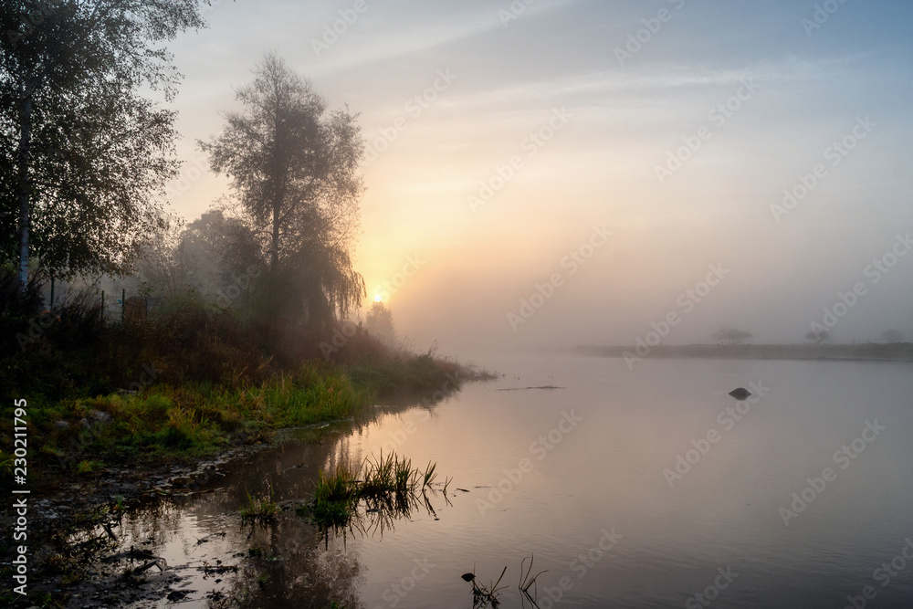 Fototapeta premium Jesień w Dolinie Górnej Narwi - Podlasie - Polska