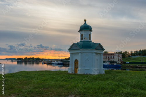 Chapel of Alexander Nevsky of the Spaso-Preobrazhensky Solovetsky Monastery. Embankment of Prosperity Bay, Solovki Islands, Arkhangelsk region, White Sea