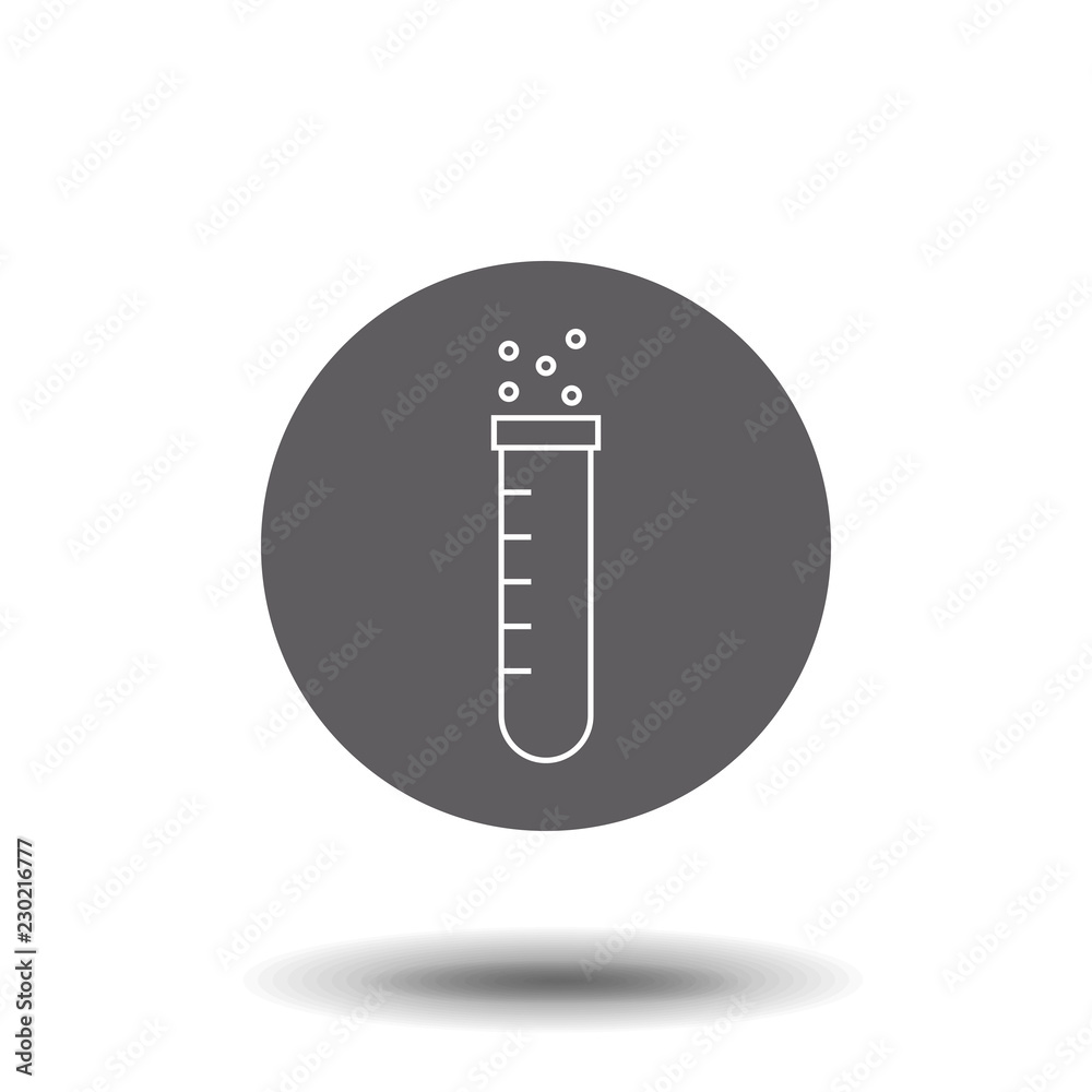 Test Tube. Vector Illustration For Logos, Stickers, Labels, Tags And Other Design. Test Tube. Vector Illustration For Logos, Stickers, Labels, Tags And Other Design.