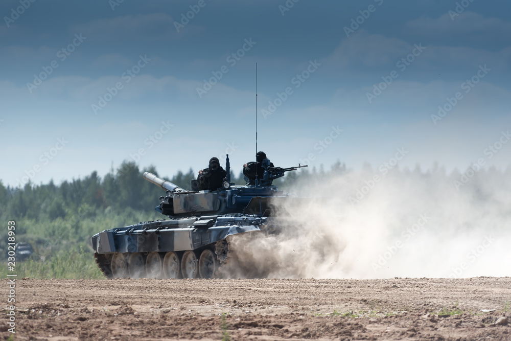 Army tank. Military training. Summer military exercises. Army tank. Military training. Summer military exercises.
