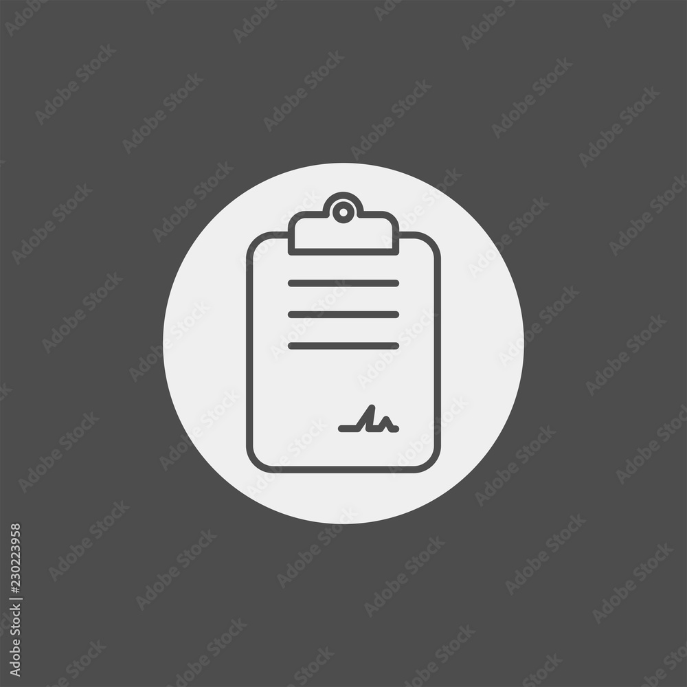 Contract flat vector icon Contract flat vector icon
