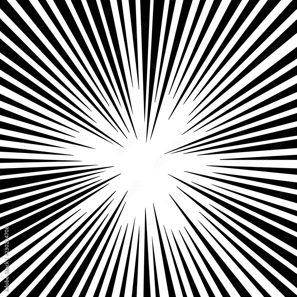 Obraz premium Comic speed lines background