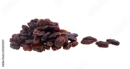 raisins isolated on white background