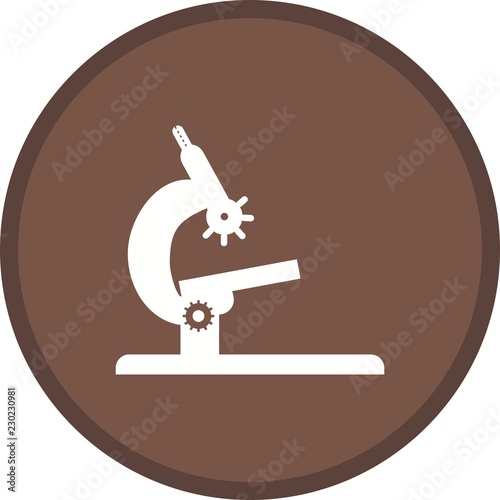 Microscope Glyph icon
