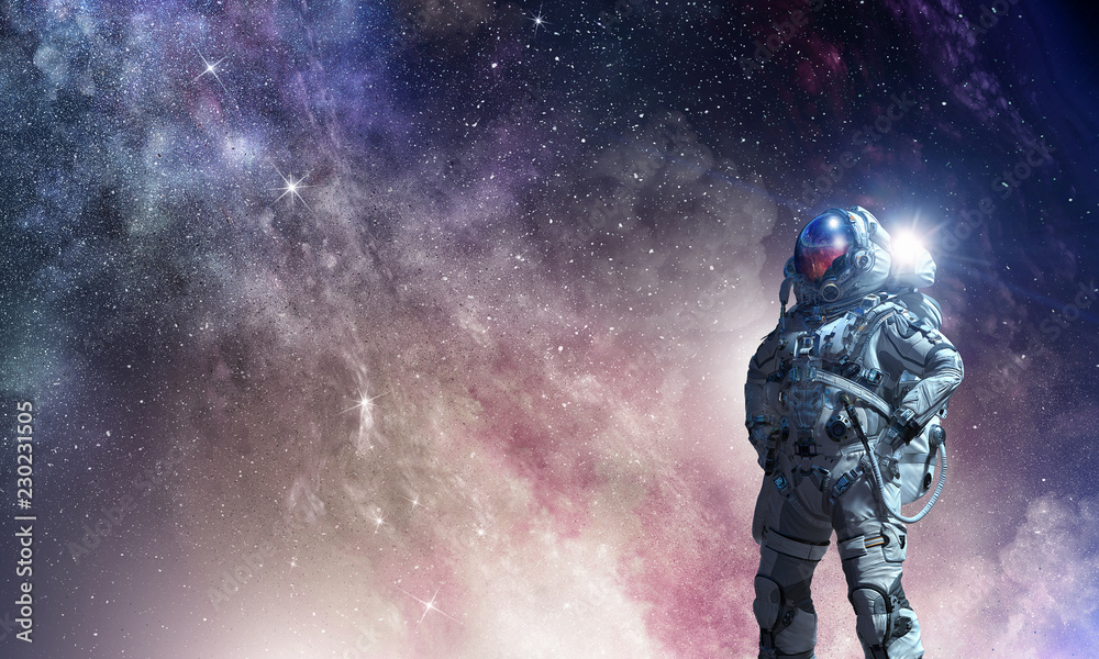 Spaceman and his mission. Mixed media Spaceman and his mission. Mixed media