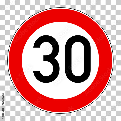 Verkehrsschild 30 Km/h