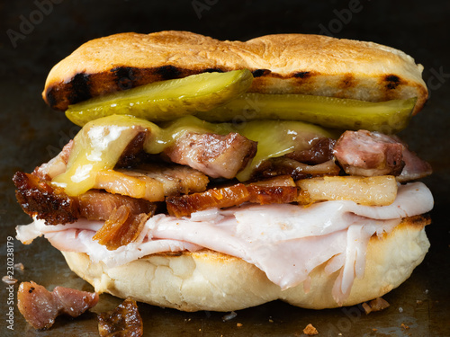 rustic cuban cubano sandwich